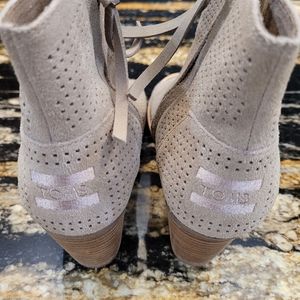 TOMS Suede Booties Size 8
